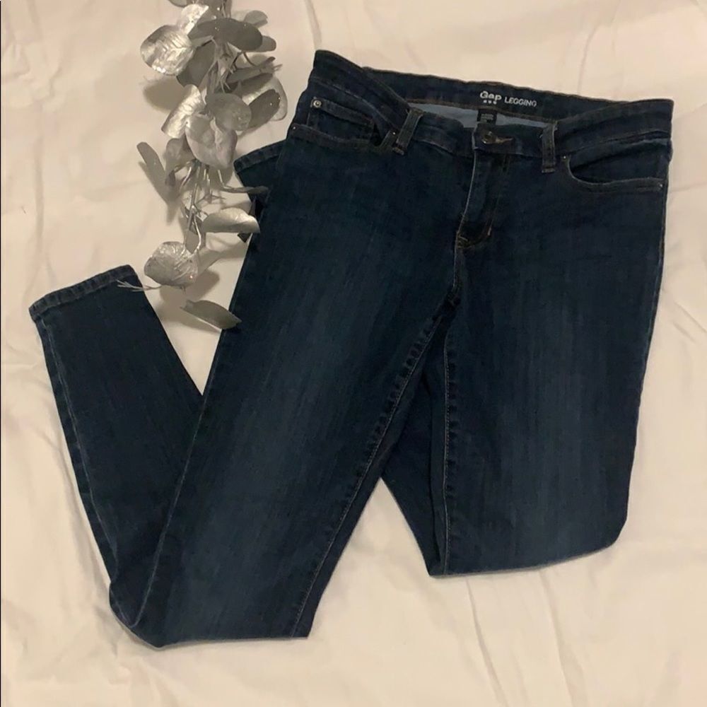 𝅺🌟gap jeans leggings🌟 - Picture 4 of 9